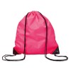 190T Polyester drawstring bag in Pink