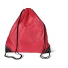 190T Polyester drawstring bag in red