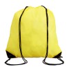 190T Polyester drawstring bag in yellow