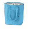 Foldable cooler shopping bag in baby-blue