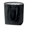 Foldable cooler shopping bag in Black