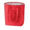 Foldable cooler shopping bag in Red