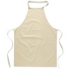 Kitchen apron in cotton in beige