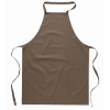 Kitchen apron in cotton in taupe