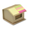 Memo/sticky notes pad recycled in Brown
