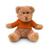 Teddy bear plus with hoodie in Orange