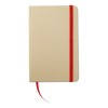 Recycled material notebook in red