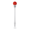 Light Bulb Pen In Silver Barrel in red