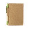 Recycled notebook with pen in Green
