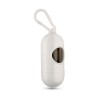 Container for pet bag w/ hook in white