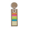 Bookmark with memo stickers in beige