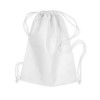Drawstring bag in white