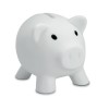 Piggy bank                      in white