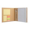 Notebook w/ sticky notes & pen  in white