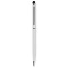 Twist and touch ball pen in white