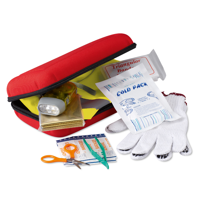 Car Safety Kit in red