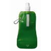 Foldable water bottle in transparent-green