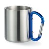 Metal mug & carabiner handle in blue