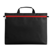 600D polyester document bag in red
