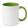 Coloured sublimation mug in green