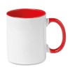 Coloured sublimation mug in red