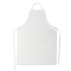 Adjustable apron in white