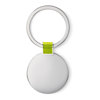 Round shaped key ring in lime