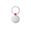 Round shaped key ring in red