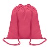 100gr/m² cotton drawstring bag in Pink