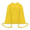 100gr/m² cotton drawstring bag in Yellow