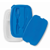 Lunch box with cutlery set      in blue