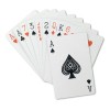 Playing cards in pp case in red