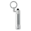 Aluminium torch with key ring   in silver
