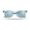 Sunglasses with mirrored lense in blue