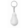 Light Bulb Key Ring in white