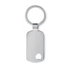 Key ring with house detail in Silver