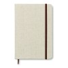 A5 canvas notebook in Brown