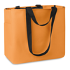 600D Polyester shopping bag in orange