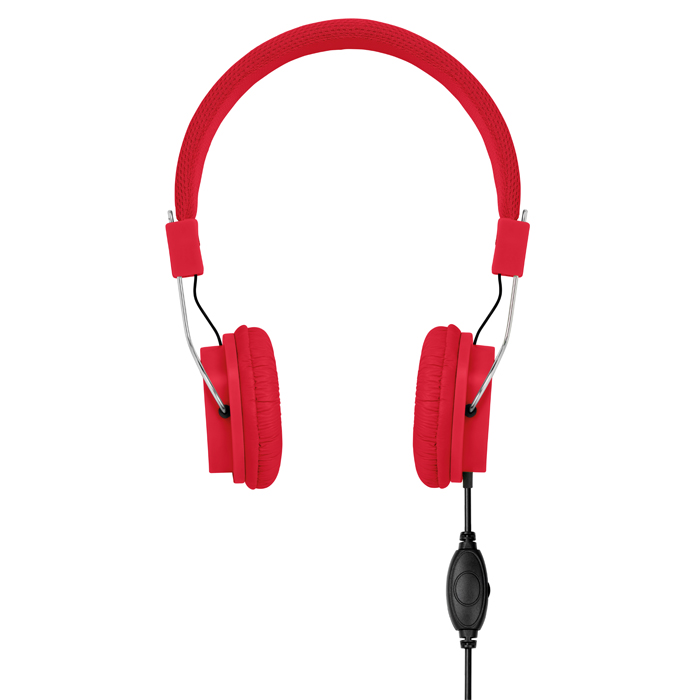 Headphones in red