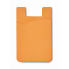 Silicone cardholder in orange
