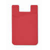 Silicone cardholder in red