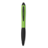Twist pen in metalized finish   in green