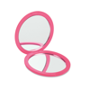 Double sided compact mirror in fuchsia