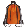 Reflective Drawstring Bag in orange