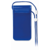 Smartphone waterproof pouch in transparent-blue