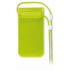 Smartphone waterproof pouch in transparent-green