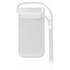 Smartphone waterproof pouch in transparent-white