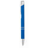 Ball pen in rubberised finish in royal-blue
