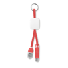 Keyring With Usb Type C Plug in red