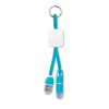 Keyring With Usb Type C Plug in turquoise